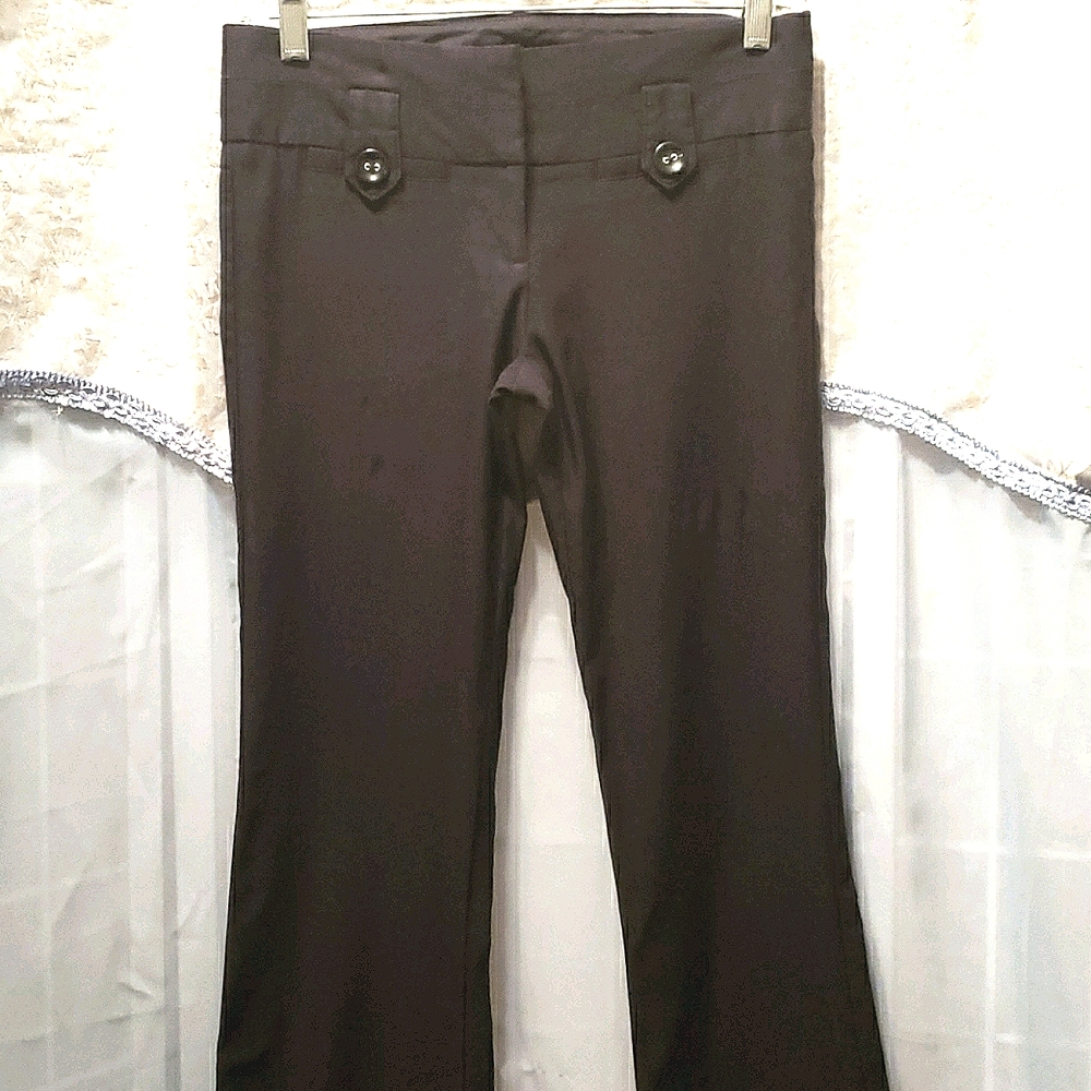 HAVE & HAVE BLACK PANTS FLARE HEM SZ M